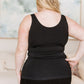 The Basics Reversible Longline Tank in Black