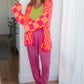 The Motive Slouch Jogger in Hot Pink