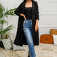The Trisha Textured Square Neck Bodysuit in Black