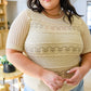 Thea Crocheted Knit Top