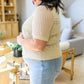 Thea Crocheted Knit Top