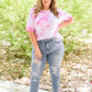 Think Pink Tie Dye Top