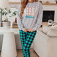 Merry Christmas Sweatshirt in Grey