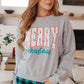 Merry Christmas Sweatshirt in Grey