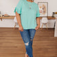 Twisted Luck Top in Mint
