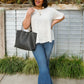 Valerie Faux Leather Tote Bag