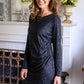Wishful Thinking Animal Print Dress In Black