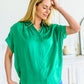 Working On Me Top in Kelly Green