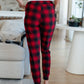 Your New Favorite Joggers in Red Plaid