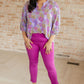 Lizzy Top in Lavender Ditsy Floral