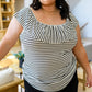 Extra Time Striped Top