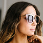 Latticework Cat Eye Sunglasses