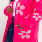 Enough Anyways Floral Cardigan in Pink